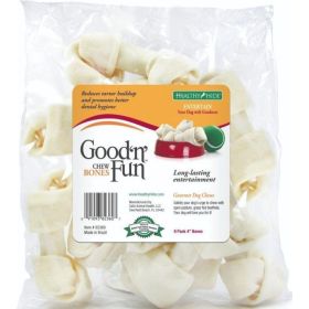 Healthy Hide Beefhide Chew Bones 4" - 8 count