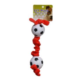 Li'l Pals Soccer Ball Plush Tug Dog Toy  Soccer Ball Plush Tug Dog Toy