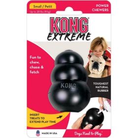 KONG Extreme KONG Dog Toy - Black - Small - Dogs up to 20 lbs