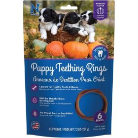N-Bone Puppy Teething Ring - Pumpkin Flavor - 3.5" Diameter (6 Pack)