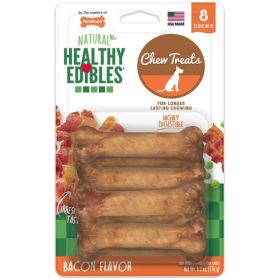 Nylabone Healthy Edibles Wholesome Dog Chews - Bacon Flavor (8 Pack)