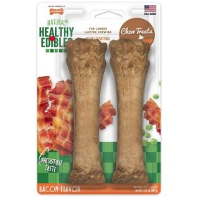 Nylabone Healthy Edibles All-Natural Long Lasting Bacon Chew Treat - 2 count