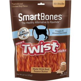 SmartBones Vegetable, Chicken and Peanut Butter Rawhide Free Chew - 50 count