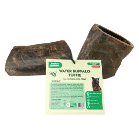 Water Buffalo Horn Tuffie- 100% Natural Dog Treat & Chews 2 COUNT;  7.5 oz