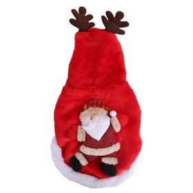 Christmas Clothes Santa Claus Reindeer Antlers Costume (size: S)